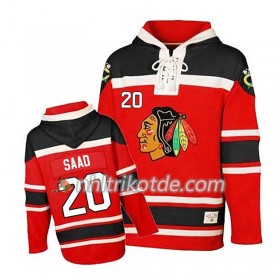 Chicago Blackhawks Brandon Saad 20 Rot Sawyer Hooded Sweatshirt - Herren